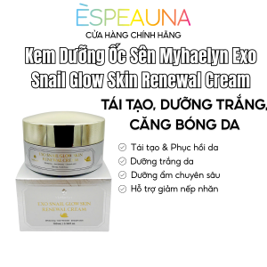 Kem Dưỡng Ốc Sên Myhaelyn Exo Snail Glow Skin Renewal Cream Tái Tạo, Dưỡng Trắng, Căng Bóng Da Hàn Quốc