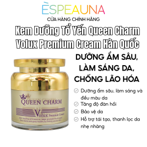 Kem Dưỡng Chống Lão Hóa Queen Charm Tổ Yến & Peptide - Tái Tạo, Dưỡng Sáng Da Cao Cấp 👑