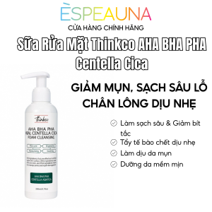 Sữa Rửa Mặt Thinkco AHA BHA PHA - Giảm Mụn, Sạch Sâu Cho Da Dầu 🌿
