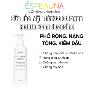 Sữa Rửa Mặt Thinkco Collagen Return Foam Cleansing Hàn Quốc - Sạch Sâu, Dưỡng Ẩm, Mềm Mịn Da