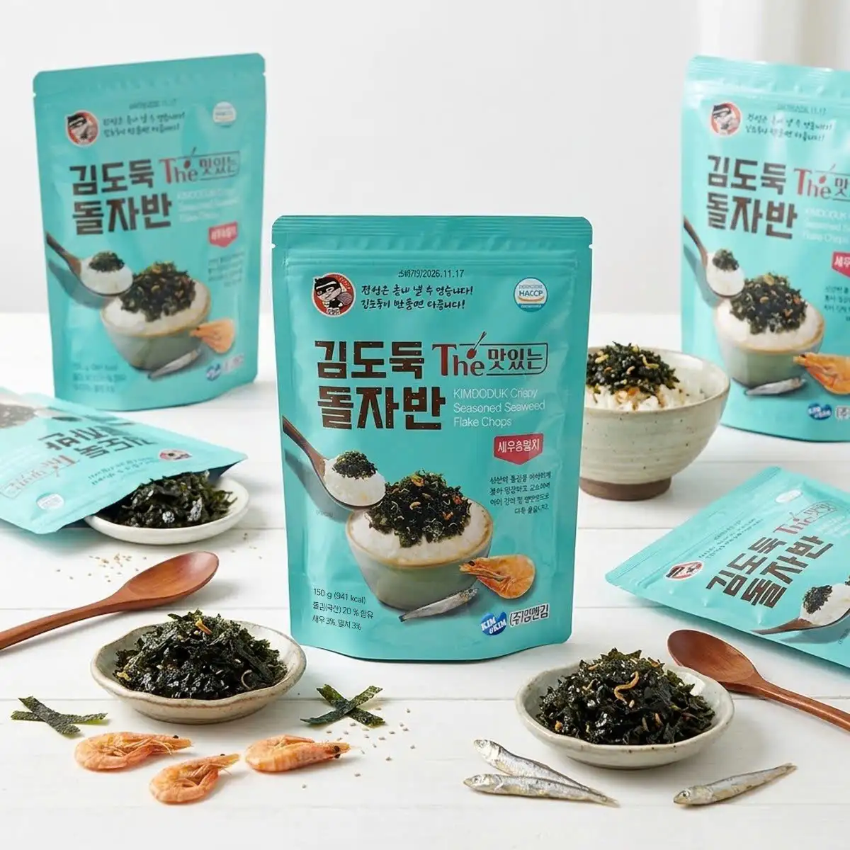 Rong biển vụn Kimdoduk vị Tôm & Cá cơm