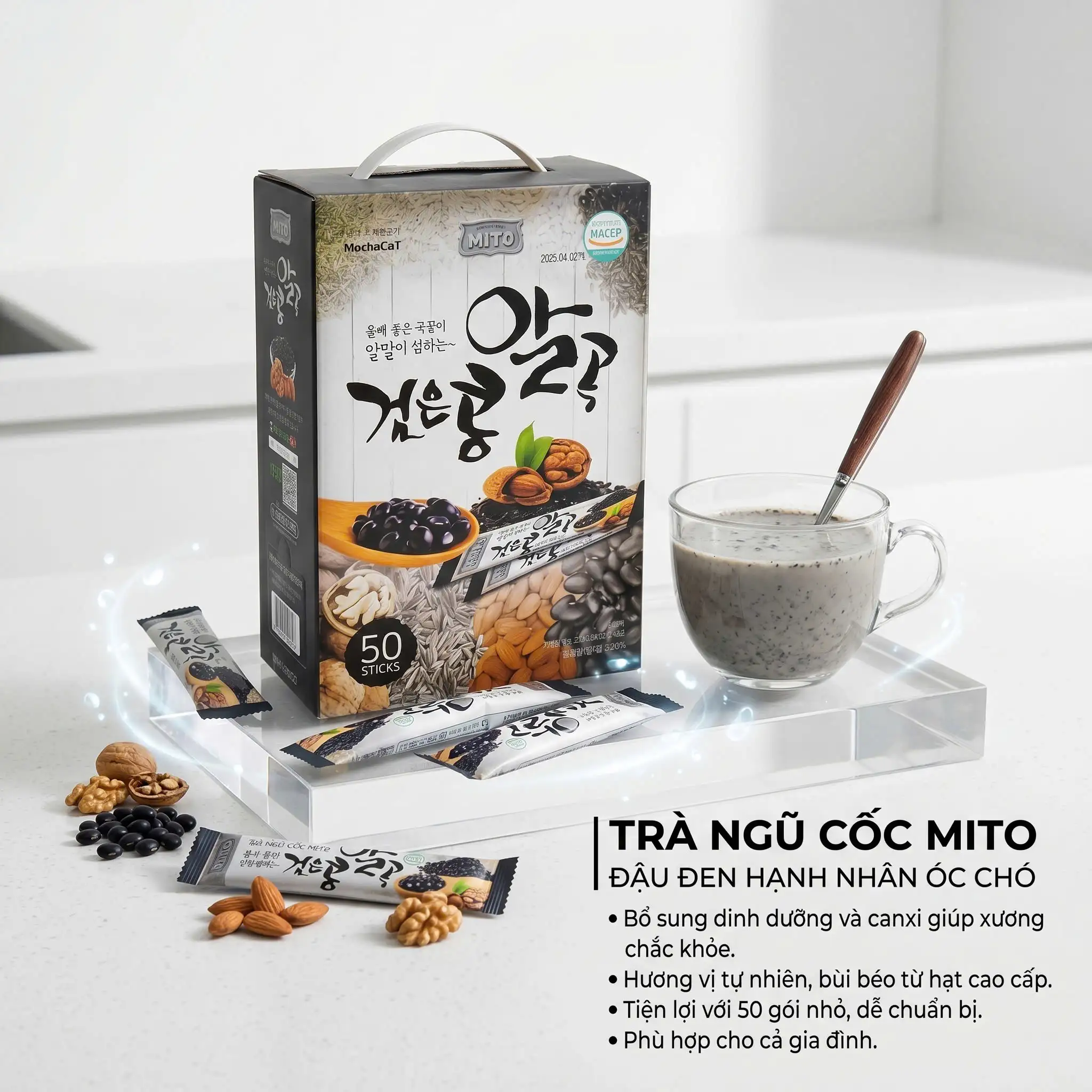 Trà Ngũ Cốc Đen Cao Cấp MITO Hàn Quốc – Bí Quyết Sống Khỏe, Trẻ Lâu Từ Các Loại Hạt Đen